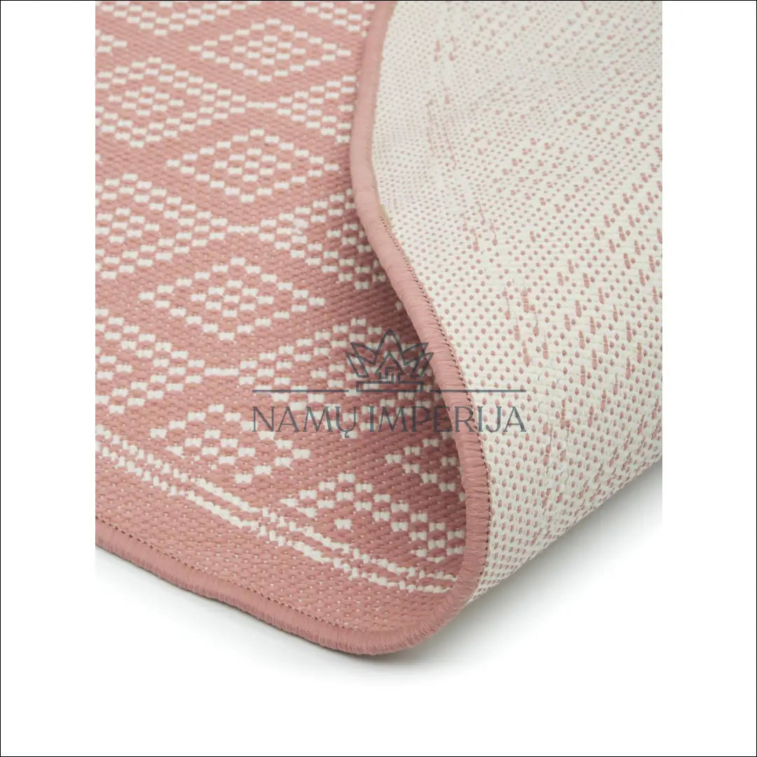 Kilimas RU537 - €49 Save 55% 25-50, __label:Pristatymas 1-2 d.d., apvalus, color-kremas, color-rozine €25 to €50 | Namų