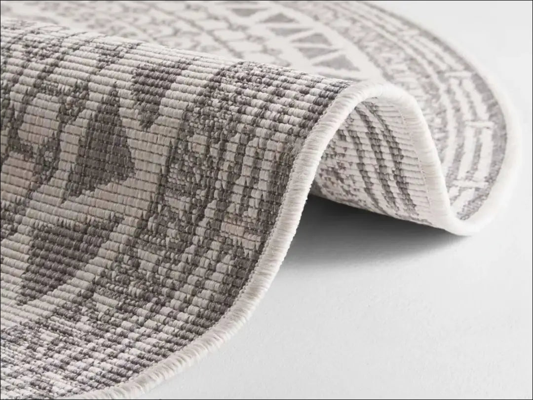 Kilimas terasai RU1080 - €95 Save 50% 50-100, __label:Pristatymas 1-2 d.d., apvalus, color-kremas, color-ruda 200 cm