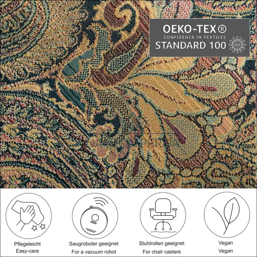 Kilimėlis RU911 - €21 Save 50% __label:Pristatymas 1-2 d.d., color-marga, color-margas, color-zalia, kilimai 40 cm x 60