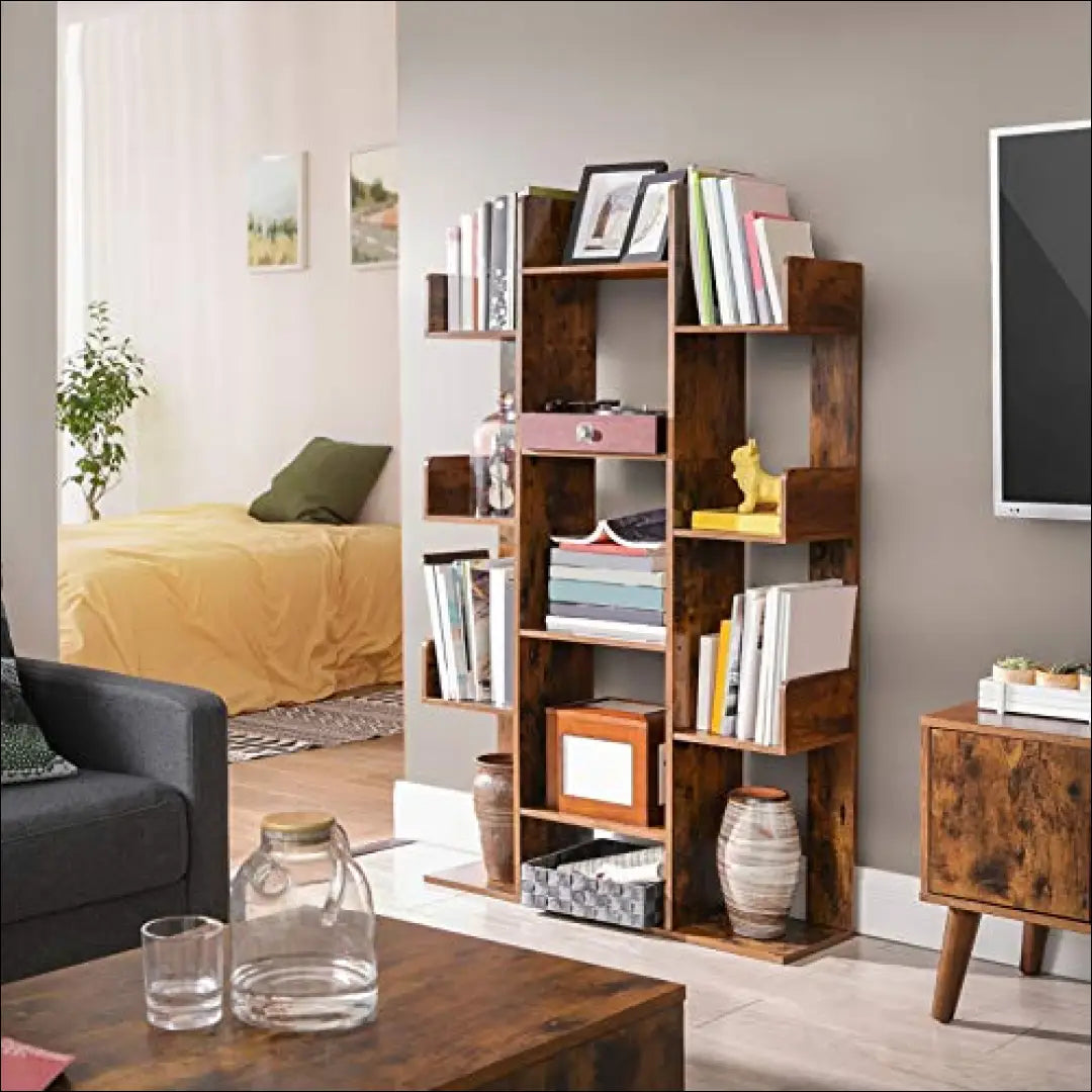 Knygų lentyna SM167 - €119 Save 40% 100-200, __label:Pristatymas 5-14 d.d., knygu-lentyna, notouch30, song 86x25x140cm