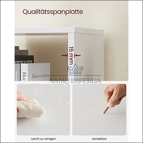 Knygų lentyna SM190 - €127 Save 40% 100-200, __label:Pristatymas 5-14 d.d., knygu-lentyna, notouch30, song Balta