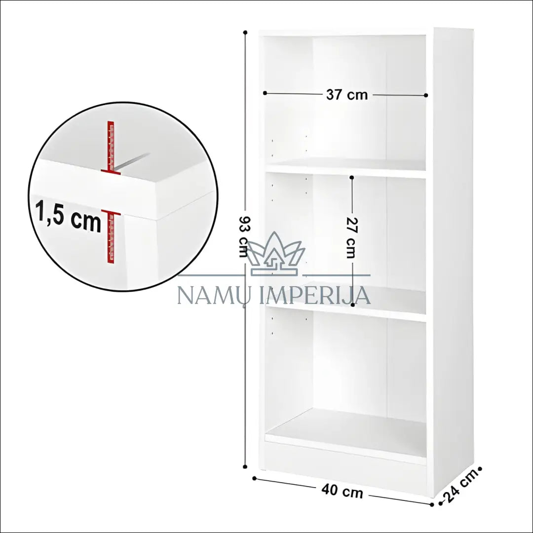 Knygų lentyna SM193 €75 Save 40% 50 100, __label:Pristatymas 5 14 d.d., knygu lentyna, notouch30, song 93x40x24cm