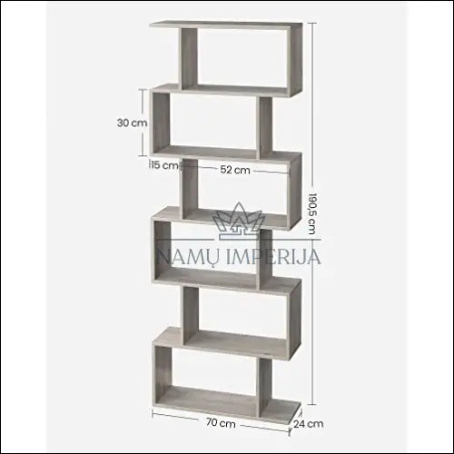 Knygų lentyna SM195 €105 Save 40% 100 200, __label:Pristatymas 5 14 d.d., knygu lentyna, notouch30, song 70x24x190.5cm