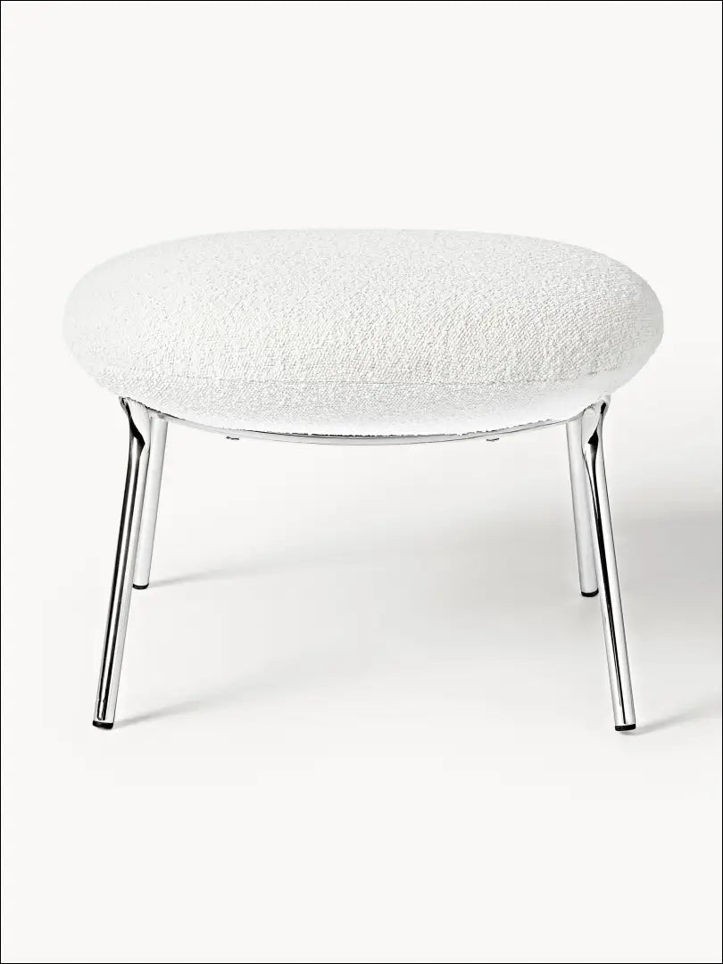 Kojų kėdutė MI760 - €108 Save 55% 100-200, __label:Pristatymas 1-2 d.d., boucle, color-balta, color-sidabrine €100