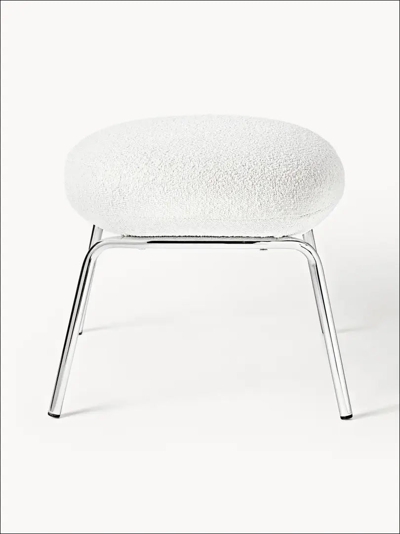 Kojų kėdutė MI760 - €108 Save 55% 100-200, __label:Pristatymas 1-2 d.d., boucle, color-balta, color-sidabrine €100