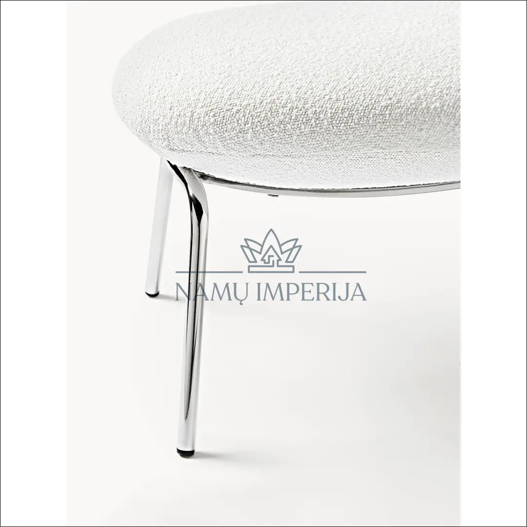 Kojų kėdutė MI760 - €120 Save 50% 100-200, __label:Pristatymas 1-2 d.d., boucle, color-balta, color-sidabrine €100