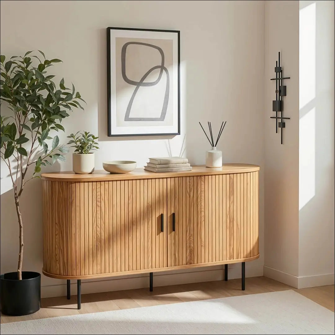 Komoda 2 durų ąžuolo spalvos 140 cm TE325 - €308 Save 15% __label:Pristatymas 5-14 d.d., elite, over-200, uzsakomi,