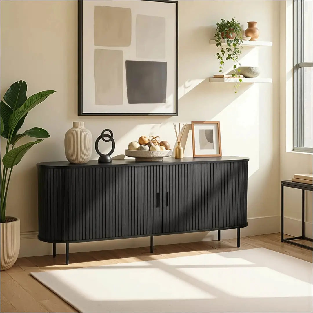 Komoda 2 durų juodos spalvos 180 cm TE610 - €376 Save 15% __label:Pristatymas 5-14 d.d., elite, over-200, uzsakomi,