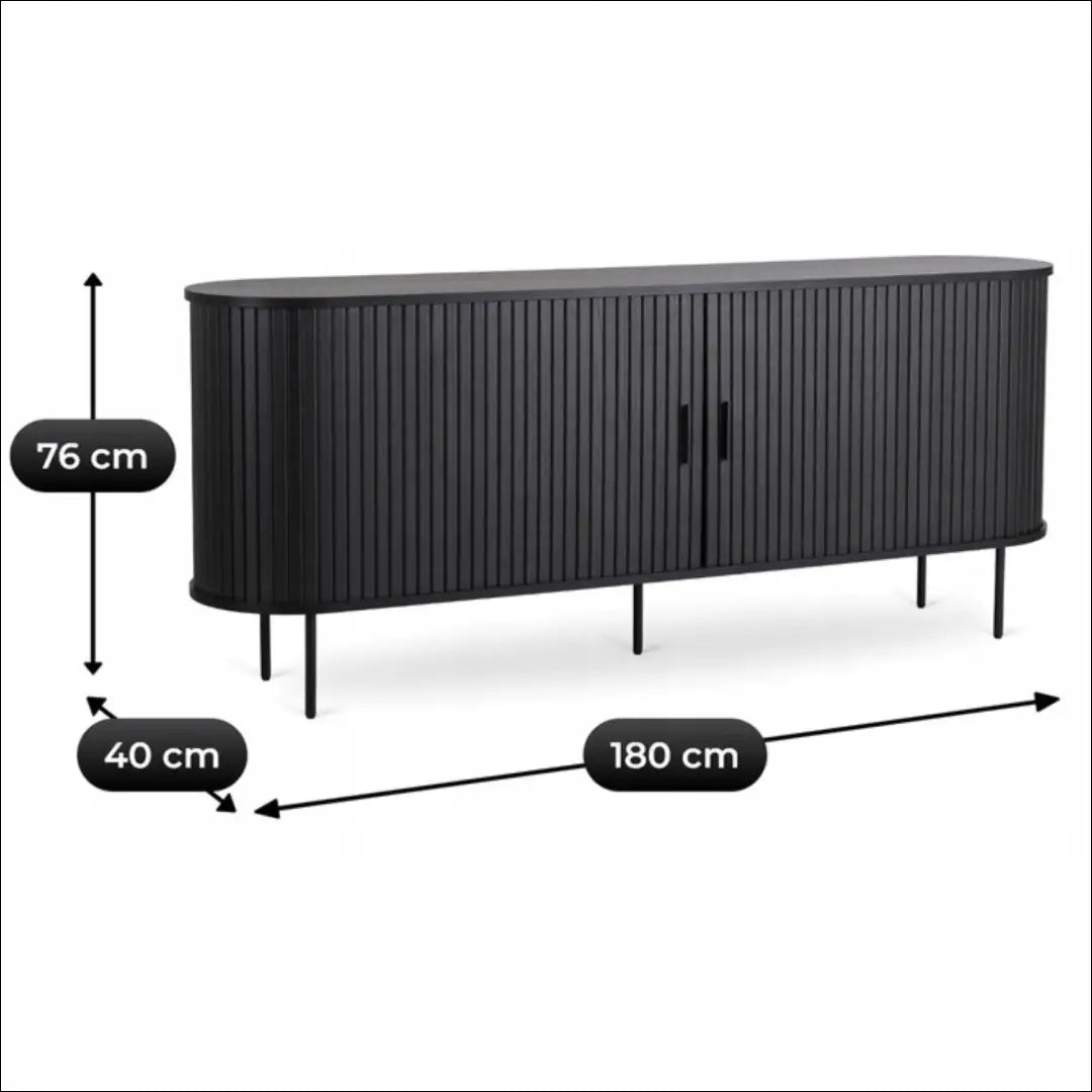 Komoda 2 durų juodos spalvos 180 cm TE610 - €376 Save 15% __label:Pristatymas 5-14 d.d., elite, over-200, uzsakomi,