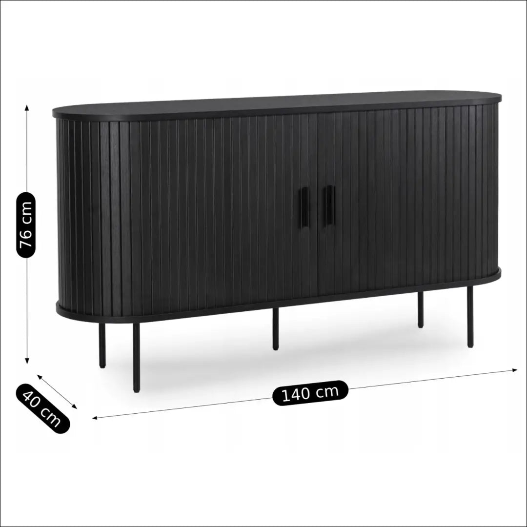 Komoda 2 durų juodos spalvos TE326 - €308 Save 15% __label:Pristatymas 5-14 d.d., elite, over-200, uzsakomi, uzsakomi