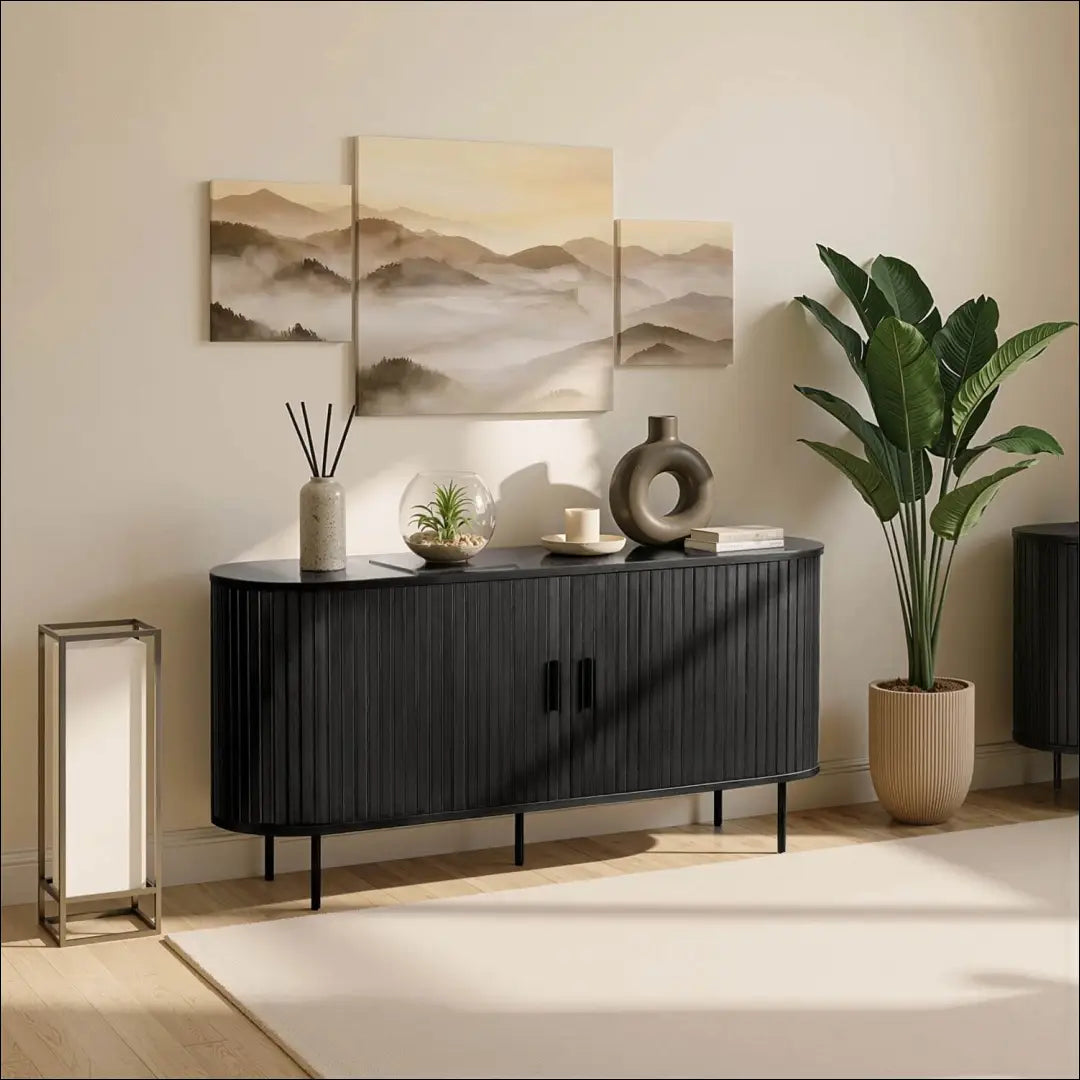 Komoda 2 durų juodos spalvos TE326 - €308 Save 15% __label:Pristatymas 5-14 d.d., elite, over-200, uzsakomi, uzsakomi