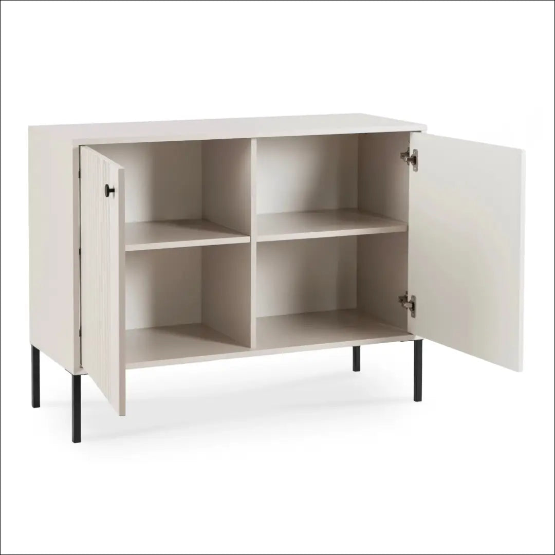 Komoda 2 durų su rievėtu fasadu kašmyro spalvos 104 cm TE677 - €173 Save 15% 100-200, __label:Pristatymas 5-14 d.d.,