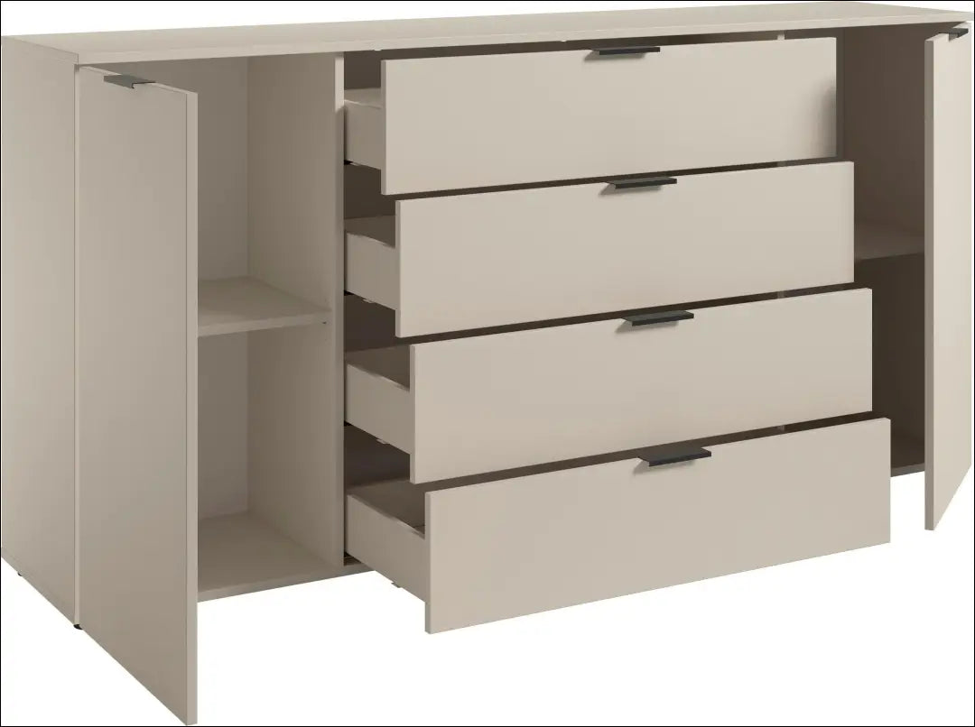 Komoda 4 stalčiai 2 durys kašmyras GA001 - €296 Save 20% __label:Pristatymas 5-14 d.d., uzsakomi, uzsakomi komodos Virš