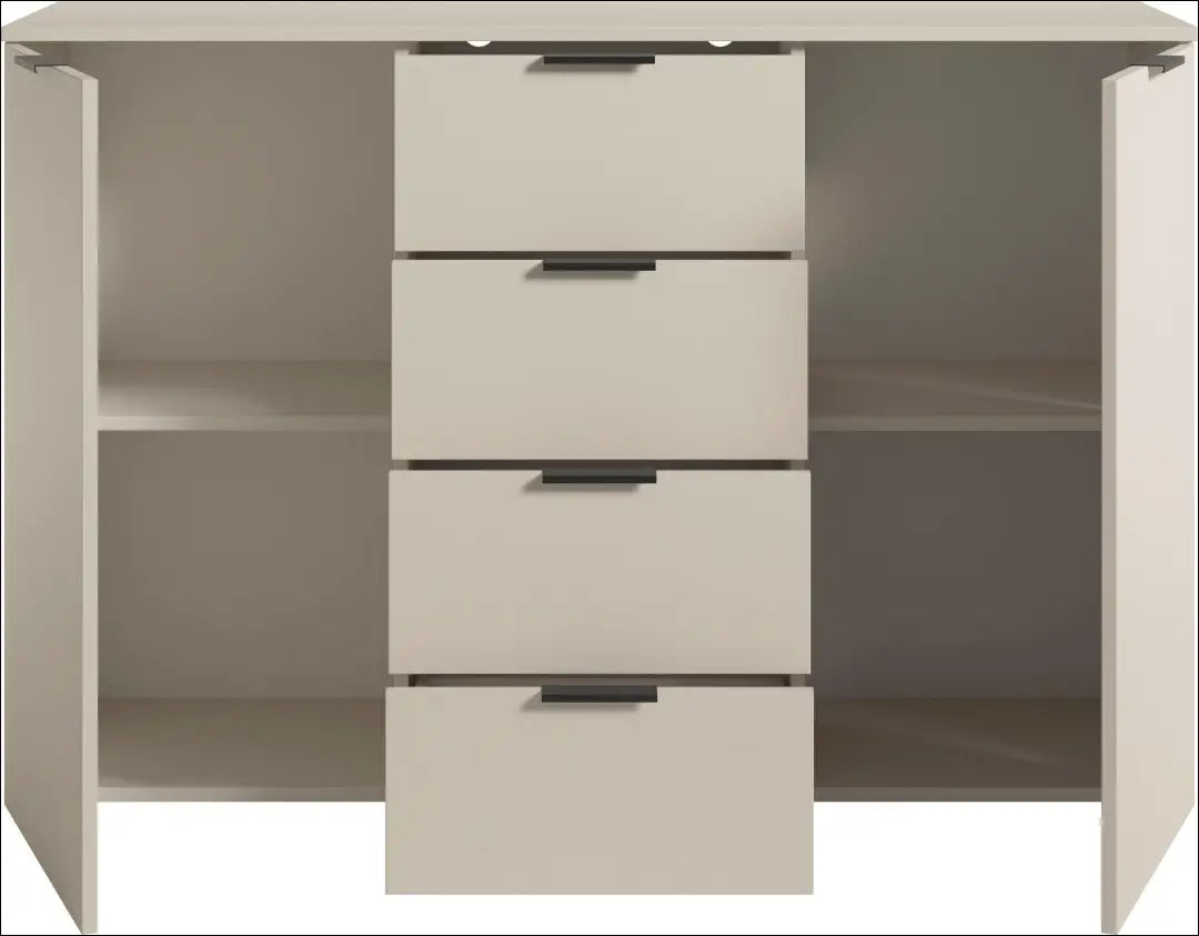 Komoda 4 stalčiai ir 2 durys kašmyras GA002 - €255 Save 20% __label:Pristatymas 5-14 d.d., over-200, uzsakomi komodos