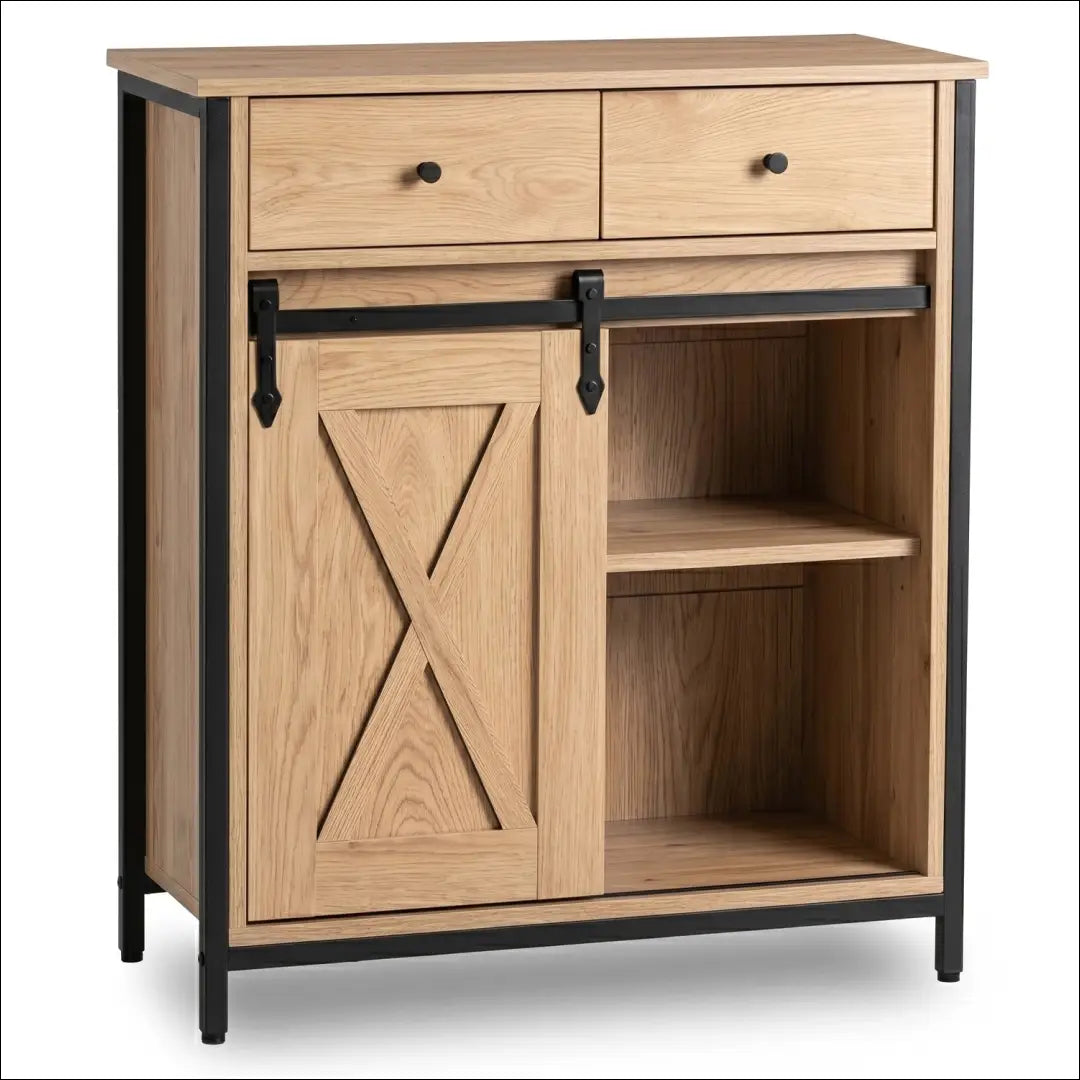 Komoda 70 cm ąžuolo/juodos spalvos TE2527 - €90.57 Save 15% __label:Pristatymas 5-14 d.d., Newelite Naujausi produktai
