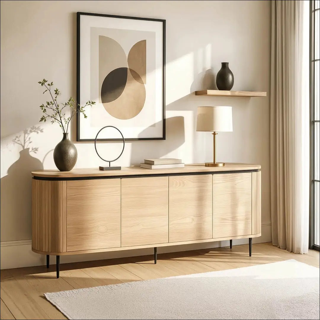 Komoda ąžuolo spalvos 200 cm TE673 - €552 Save 15% __label:Pristatymas 5-14 d.d., elite, over-200, uzsakomi, uzsakomi