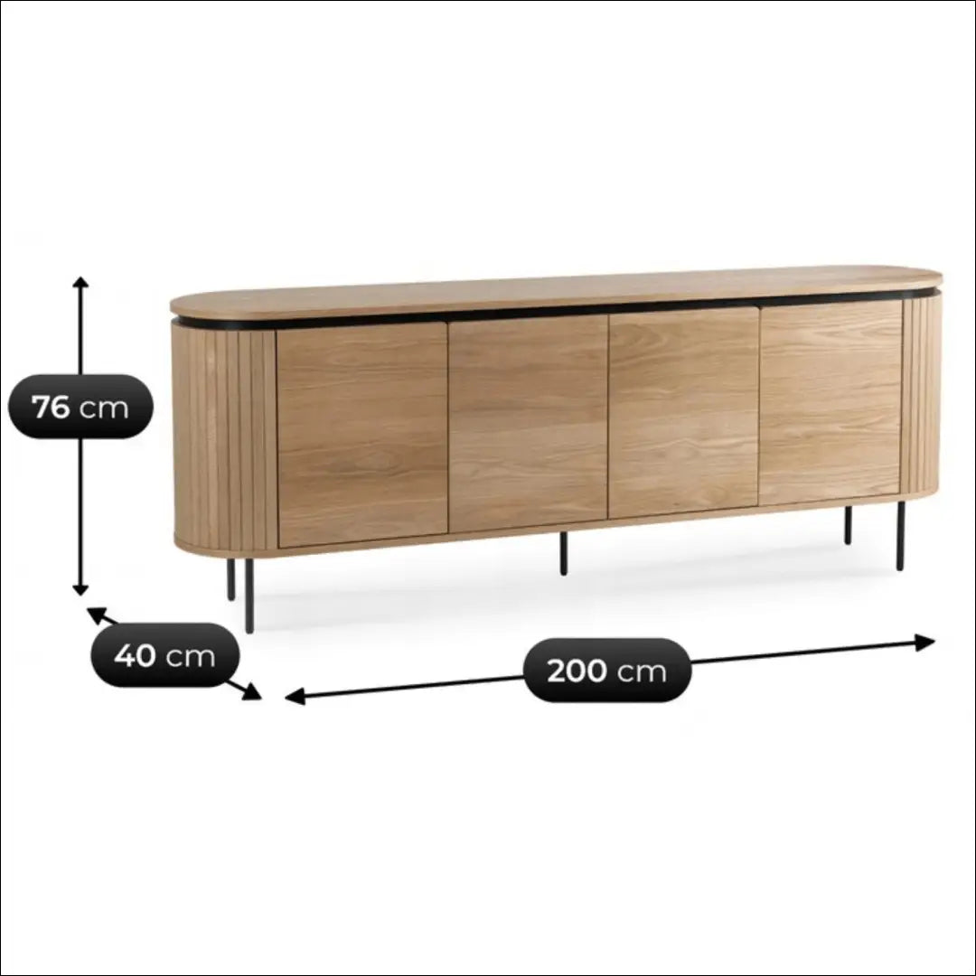 Komoda ąžuolo spalvos 200 cm TE673 - €552 Save 15% __label:Pristatymas 5-14 d.d., elite, over-200, uzsakomi, uzsakomi