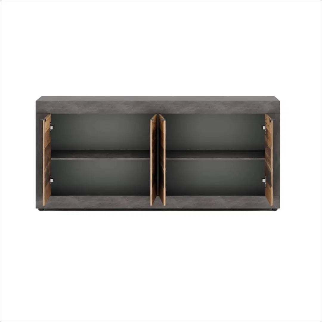 Komoda juodos spalvos / ąžuolo 180 cm TE1163 - €174 Save 15% 100-200, __label:Pristatymas 5-14 d.d., elite, Komody,