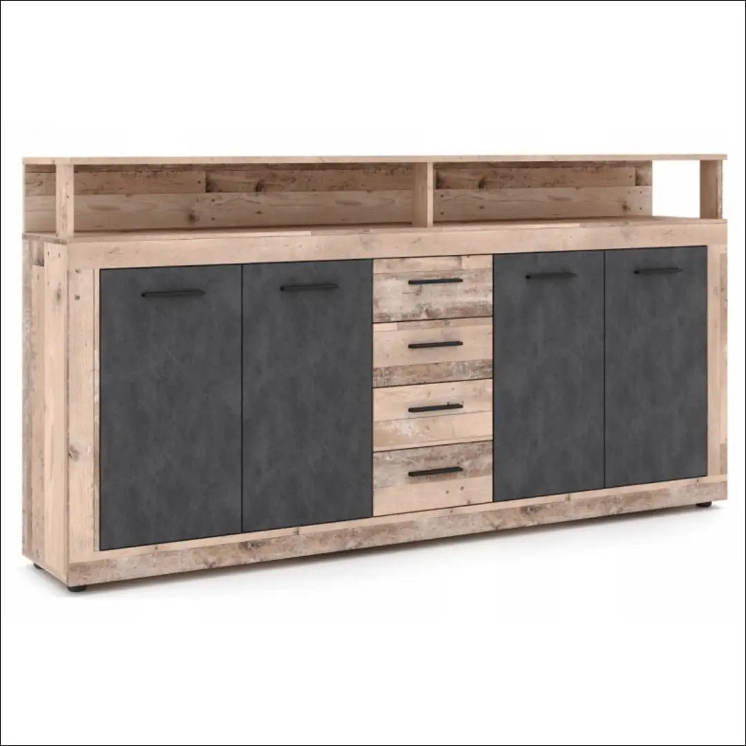 Komoda juodos spalvos / ąžuolo 190 cm TE1186 - €246 Save 15% __label:Pristatymas 5-14 d.d., elite, Komody, over-200,