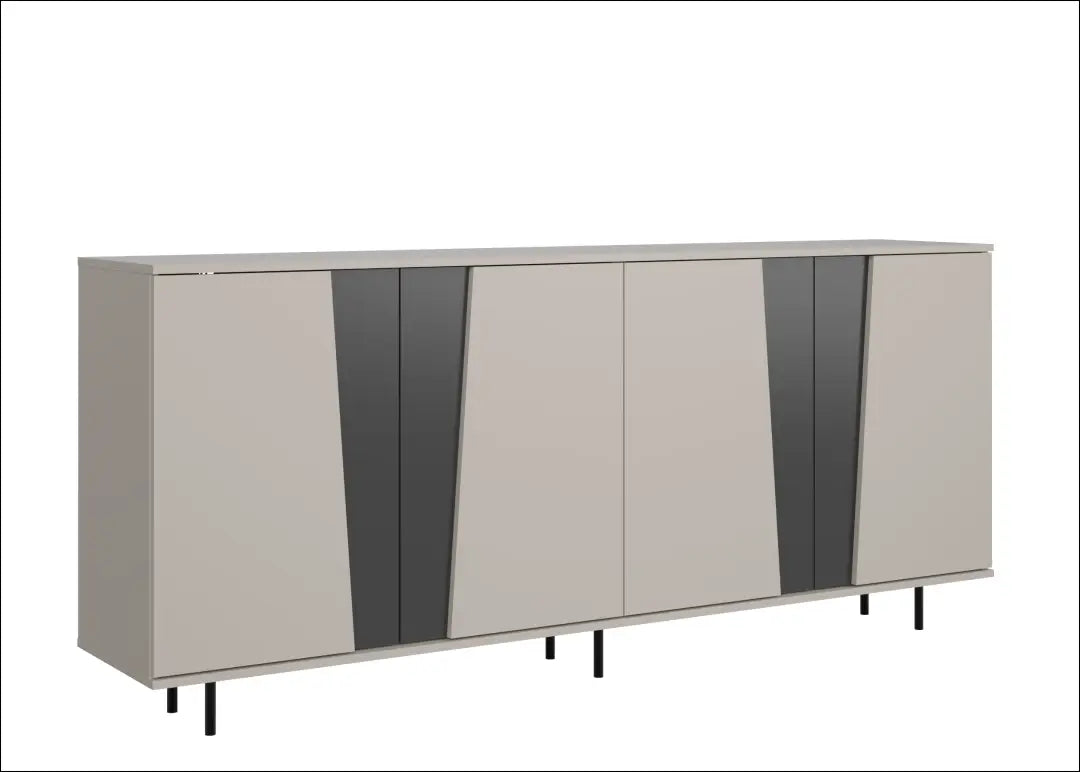 Komoda kašmyro/grafito spalvos su 4 durelėmis KM009 - €242 Save 15% __label:Pristatymas 5-14 d.d., over-200, uzsakomi
