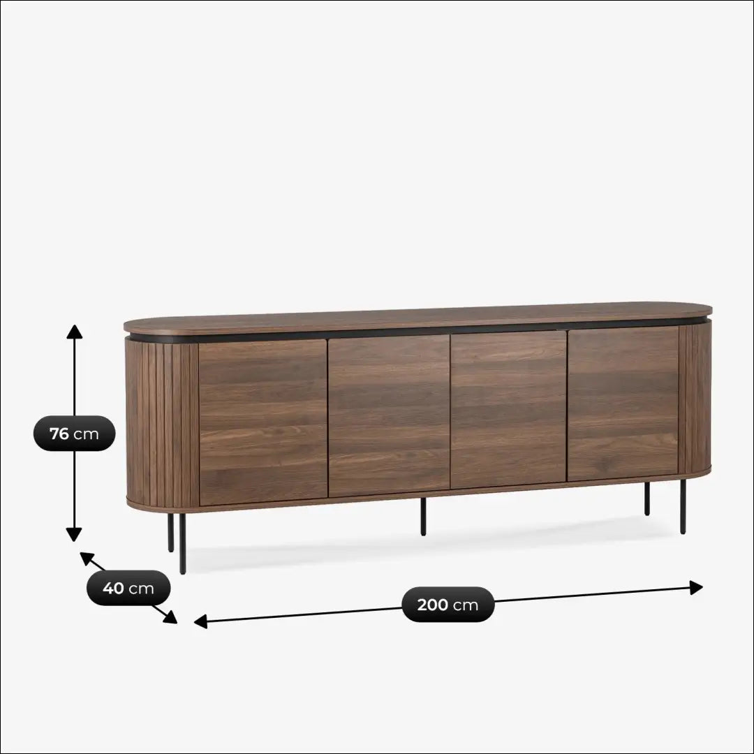 Komoda riešuto spalvos 200 cm TE1075 - €465 Save 15% __label:Pristatymas 5-14 d.d., elite, over-200, uzsakomi, uzsakomi