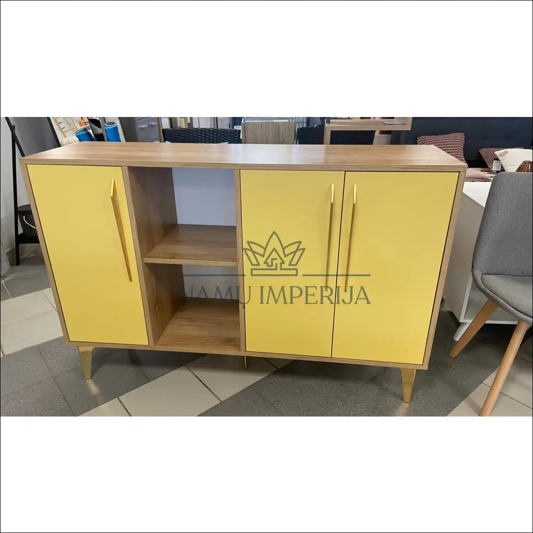 Komoda SI1120 - €98 Save 65% 50-100, __label:Pristatymas 1-2 d.d., color-auksine, color-geltona, color-ruda €50 to €100