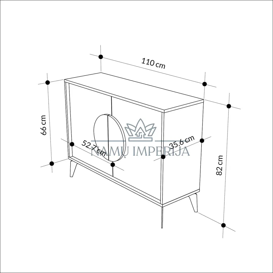 Komoda SI1448 - €134 Save 50% 100-200, __label:Pristatymas 1-2 d.d., color-ruda, komodos, material-mediena €100