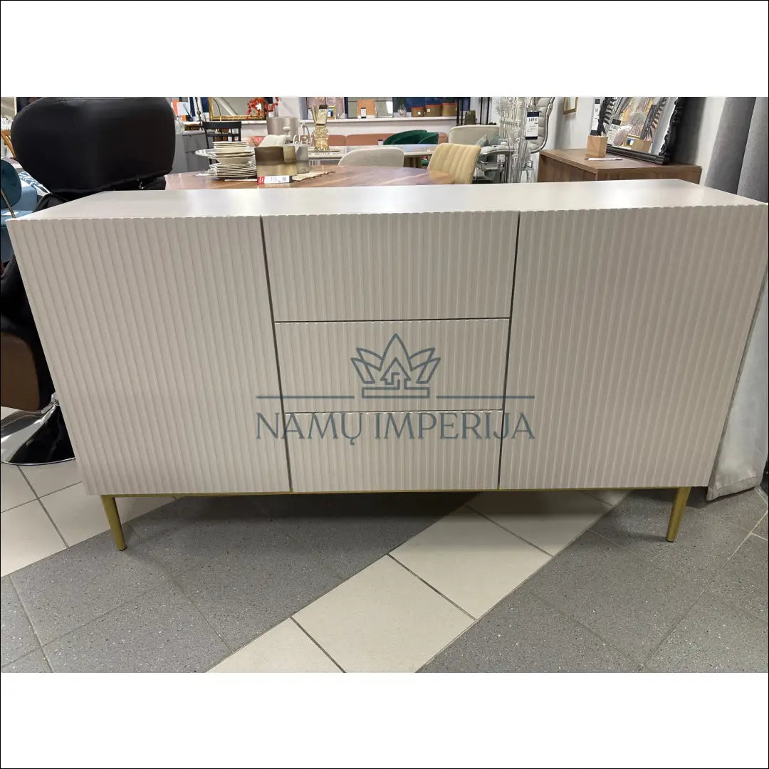 Komoda SI1479 - €244 Save 50% __label:Pristatymas 1-2 d.d., color-auksine, color-kremas, komodos, material-mdf Virš