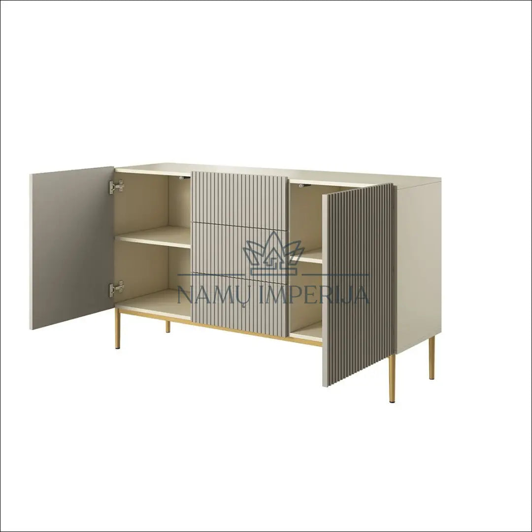 Komoda SI1479 - €244 Save 50% __label:Pristatymas 1-2 d.d., color-auksine, color-kremas, komodos, material-mdf Virš