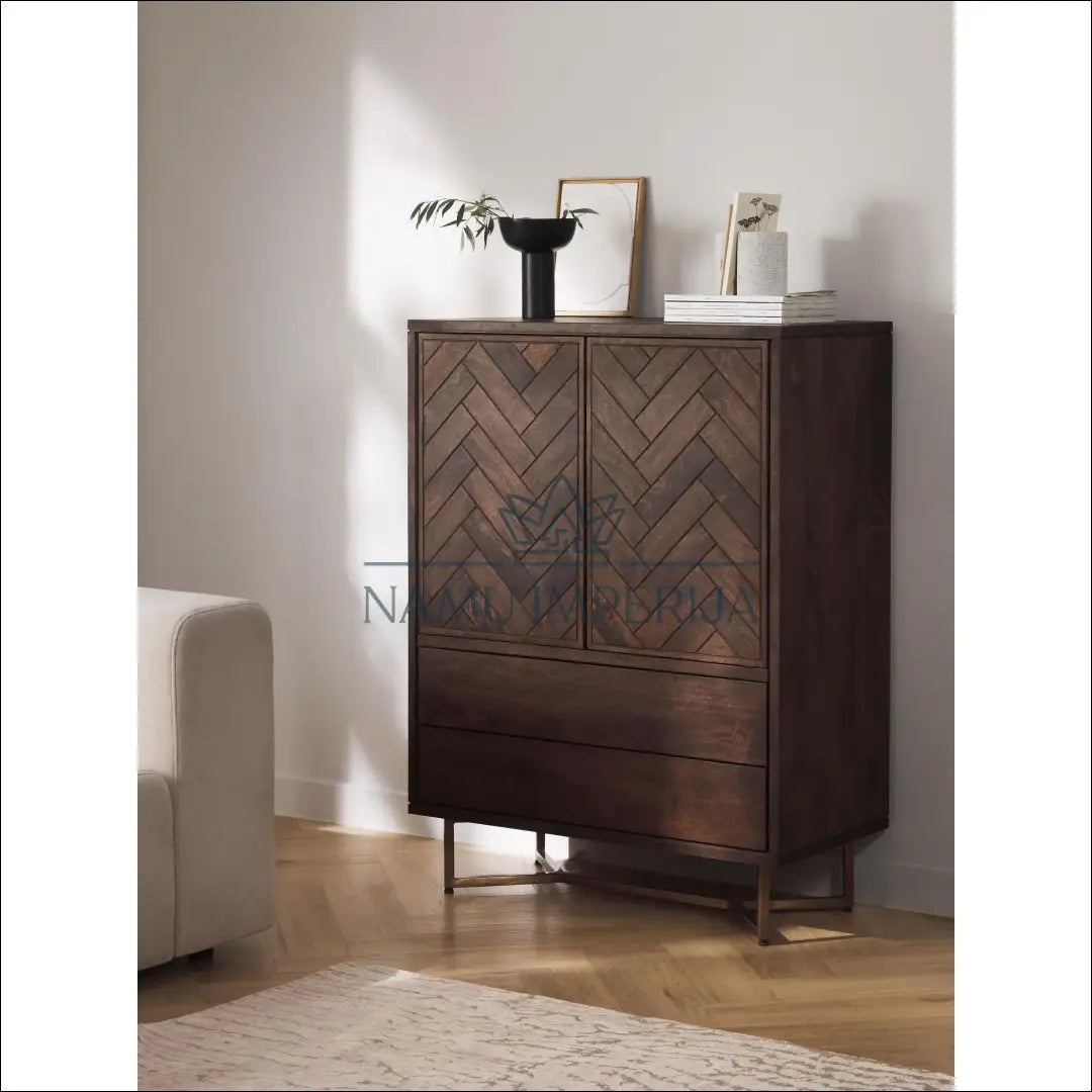 Komoda SI1783 - €550 Save 50% __label:Pristatymas 1-2 d.d., color-auksine, color-ruda, komodos, material-medzio-masyvas