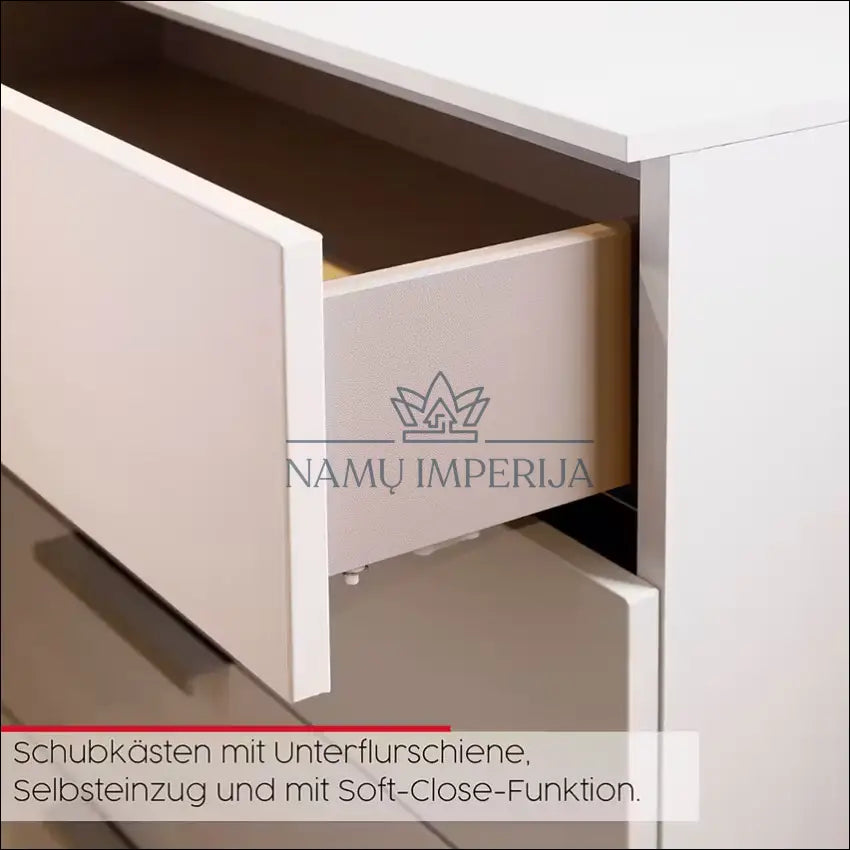 Komoda SI1797 €55 Save 80% 50 100, __label:Pristatymas 1 2 d.d., color balta, material mdf, stiklas €50 to €100