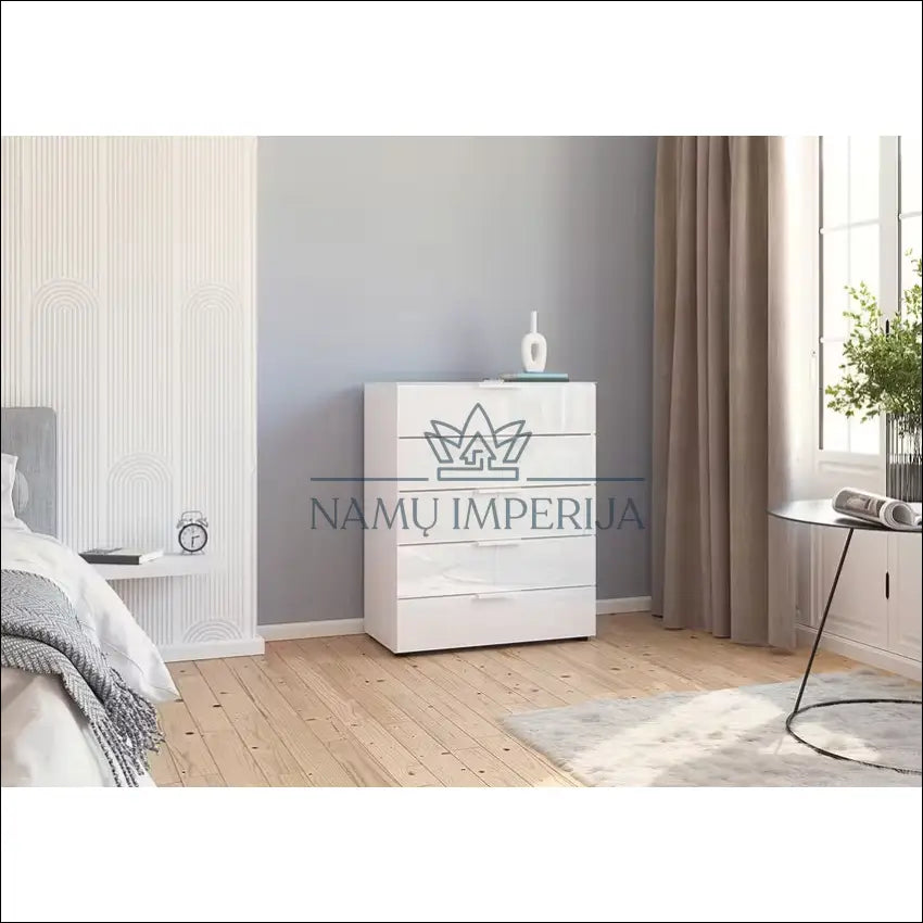 Komoda SI1797 €55 Save 80% 50 100, __label:Pristatymas 1 2 d.d., color balta, material mdf, stiklas €50 to €100