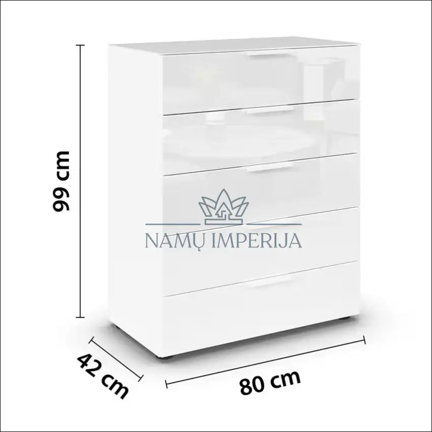 Komoda SI1797 €55 Save 80% 50 100, __label:Pristatymas 1 2 d.d., color balta, material mdf, stiklas €50 to €100