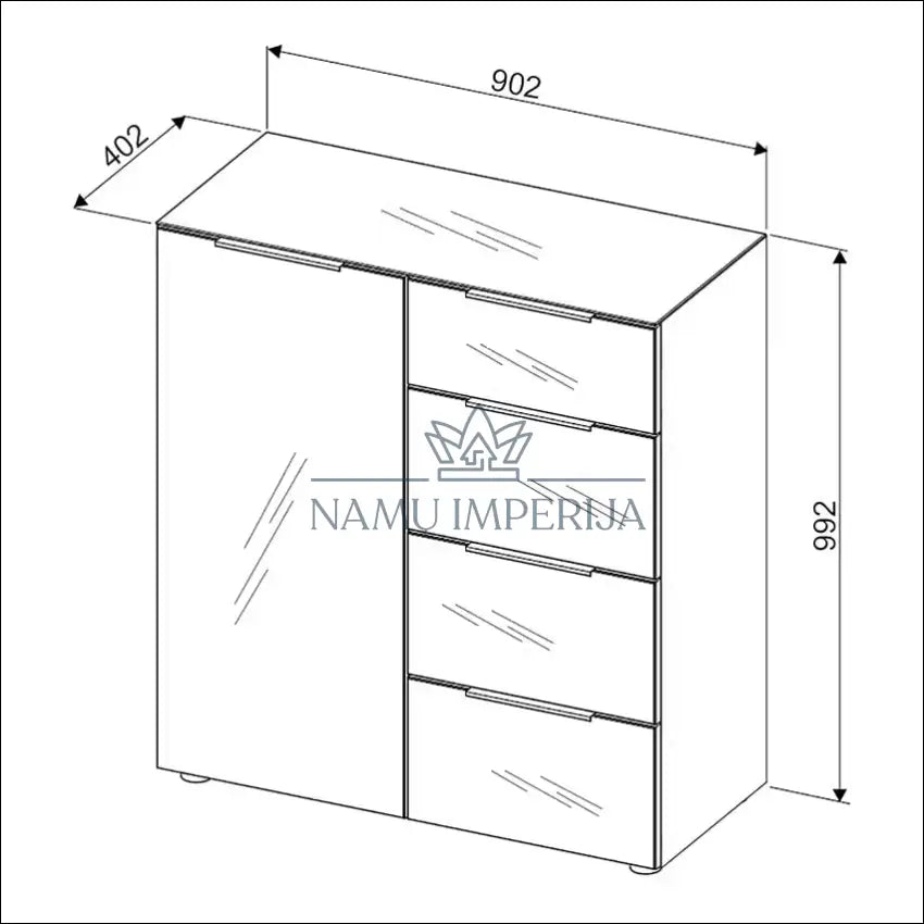 Komoda SI1813 €150 Save 50% 100 200, __label:Pristatymas 1 2 d.d., biuro baldai, color balta, komodos €100 to €200