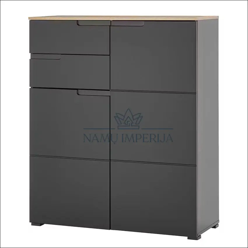 Komoda SI1815 €84 Save 70% 50 100, __label:Pristatymas 1 2 d.d., color juoda, ruda, material mdf €50 to €100 Dressers
