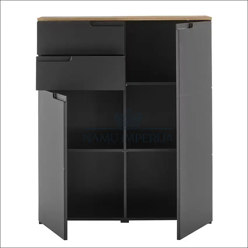 Komoda SI1815 €84 Save 70% 50 100, __label:Pristatymas 1 2 d.d., color juoda, ruda, material mdf €50 to €100 Dressers