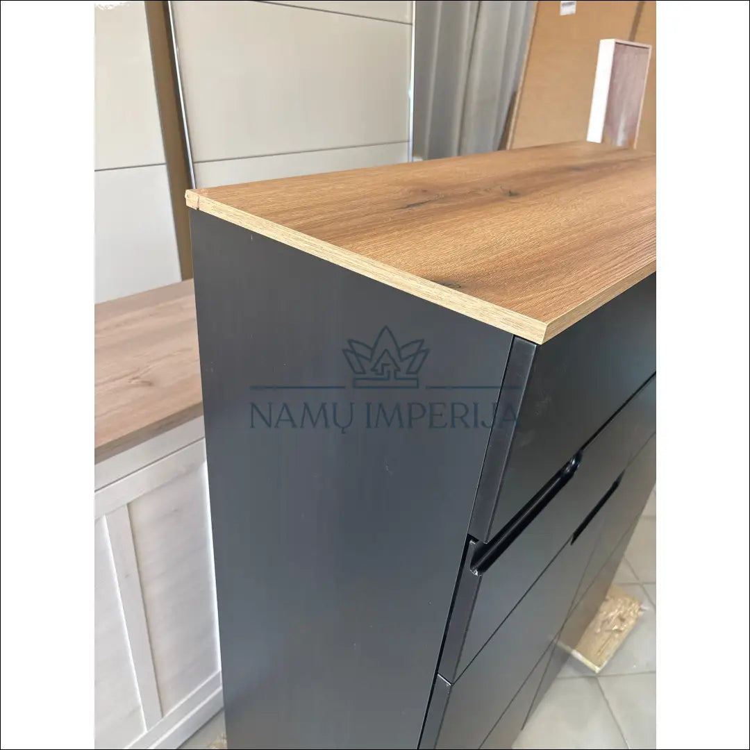 Komoda SI1815 €84 Save 70% 50 100, __label:Pristatymas 1 2 d.d., color juoda, ruda, material mdf €50 to €100 Dressers