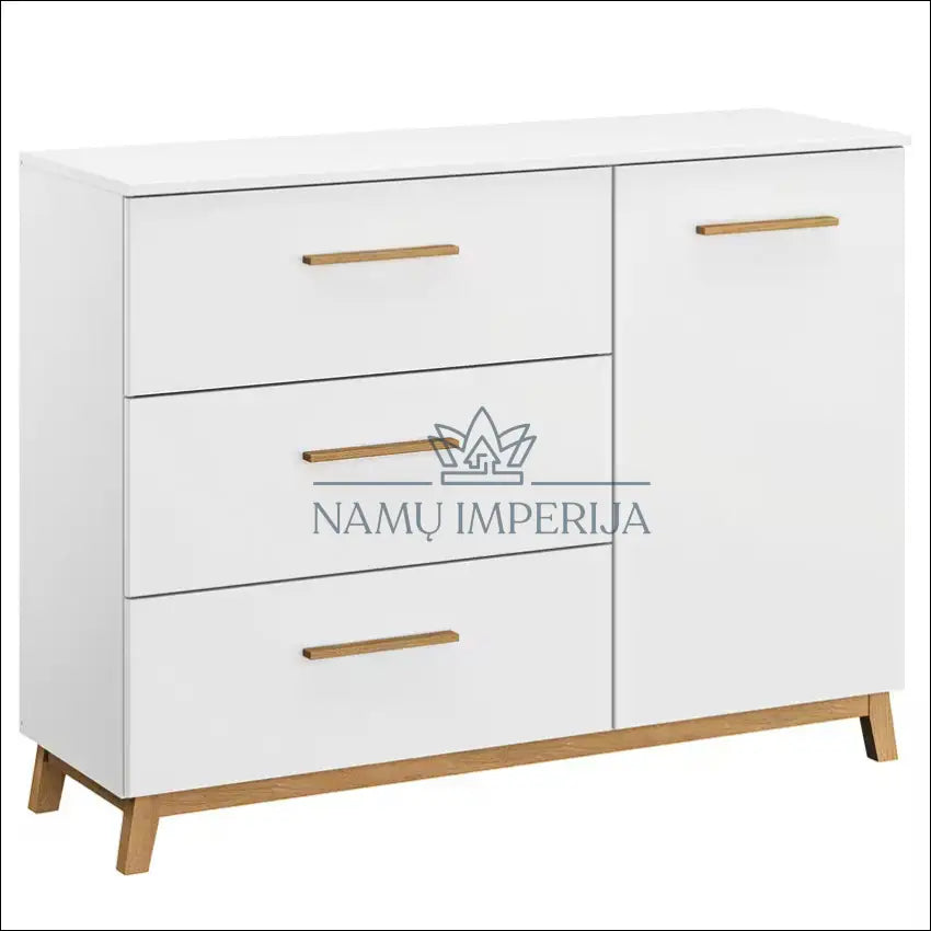 Komoda SI1816 €128 Save 60% 100 200, __label:Pristatymas 1 2 d.d., color balta, ruda, material mediena €100 to €200