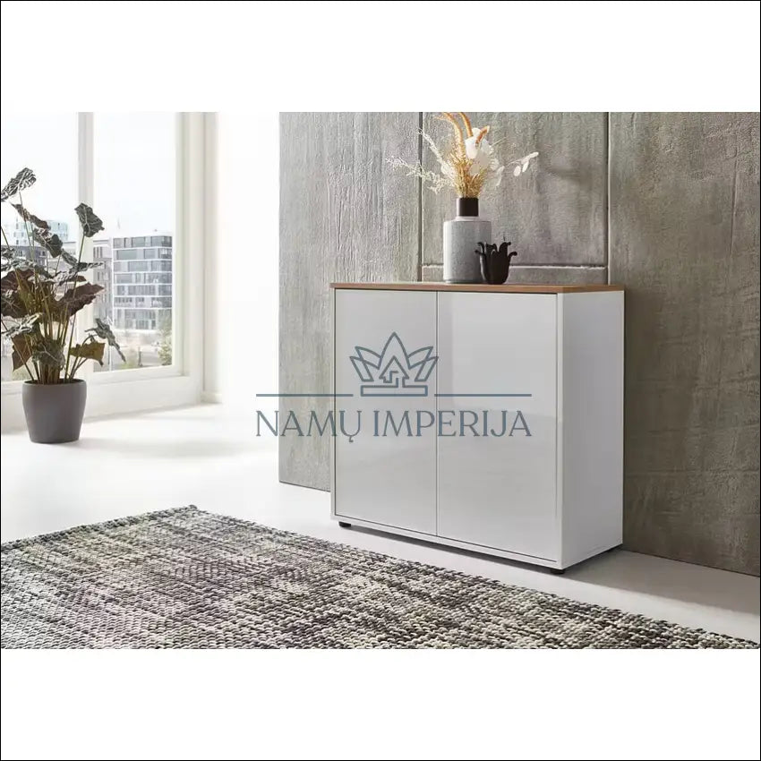Komoda SI1826 - €50 Save 60% 50-100, __label:Pristatymas 1-2 d.d., color-balta, color-ruda, material-mediena to €100