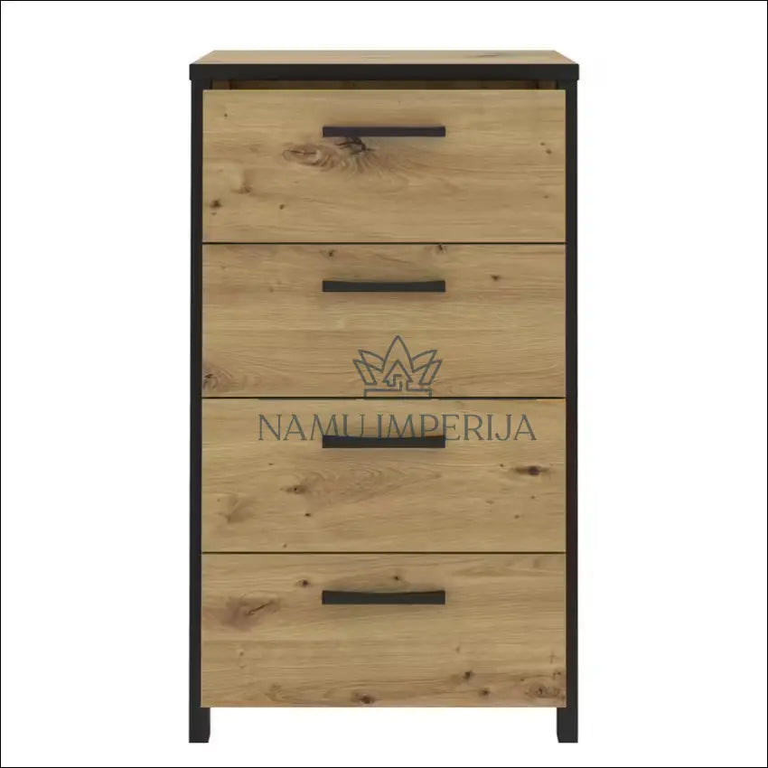 Komoda SI1827 - €74 Save 50% 50-100, __label:Pristatymas 1-2 d.d., biuro-baldai, color-juoda, color-ruda €50 to €100