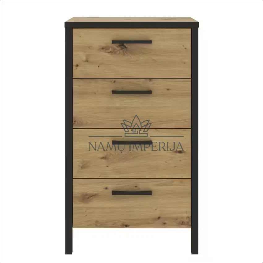 Komoda SI1827 - €74 Save 50% 50-100, __label:Pristatymas 1-2 d.d., biuro-baldai, color-juoda, color-ruda €50 to €100