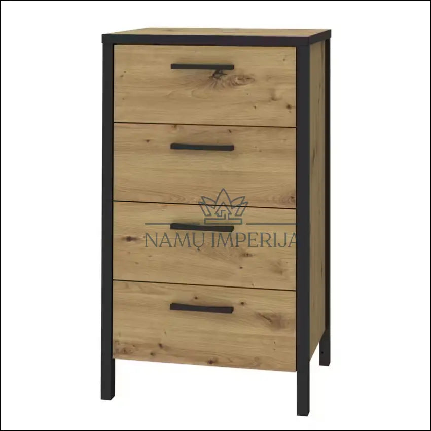 Komoda SI1827 - €74 Save 50% 50-100, __label:Pristatymas 1-2 d.d., biuro-baldai, color-juoda, color-ruda €50 to €100