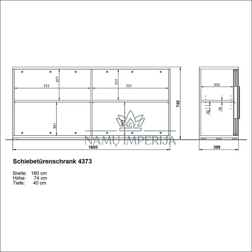 Komoda SI1829 - €65 Save 80% 50-100, __label:Pristatymas 1-2 d.d., color-balta, material-mediena, pazeistas €50 to €100
