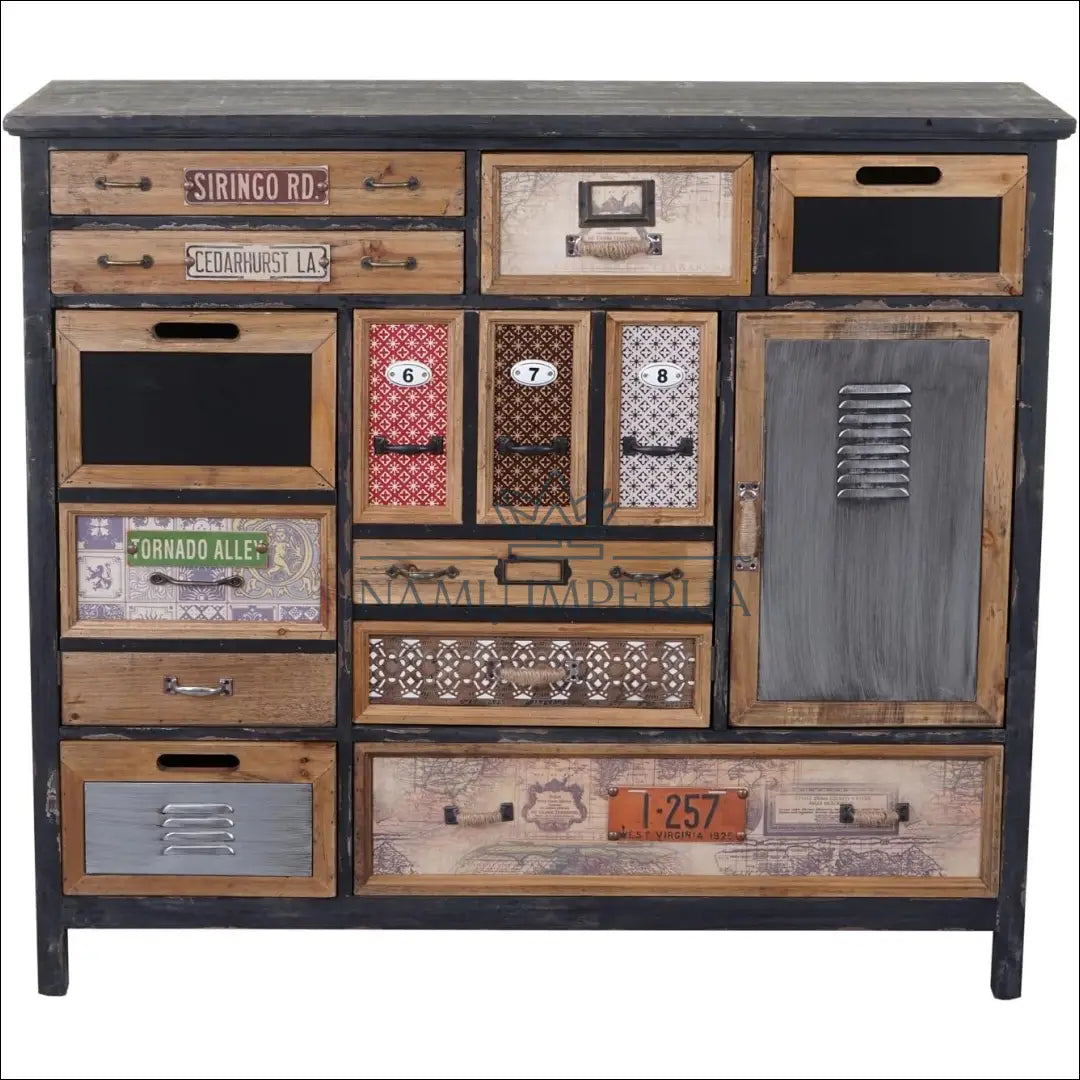 Komoda SI1881 - €390 Save 50% __label:Pristatymas 1-2 d.d., color-juoda, color-marga, color-margas, komodos Virš €200