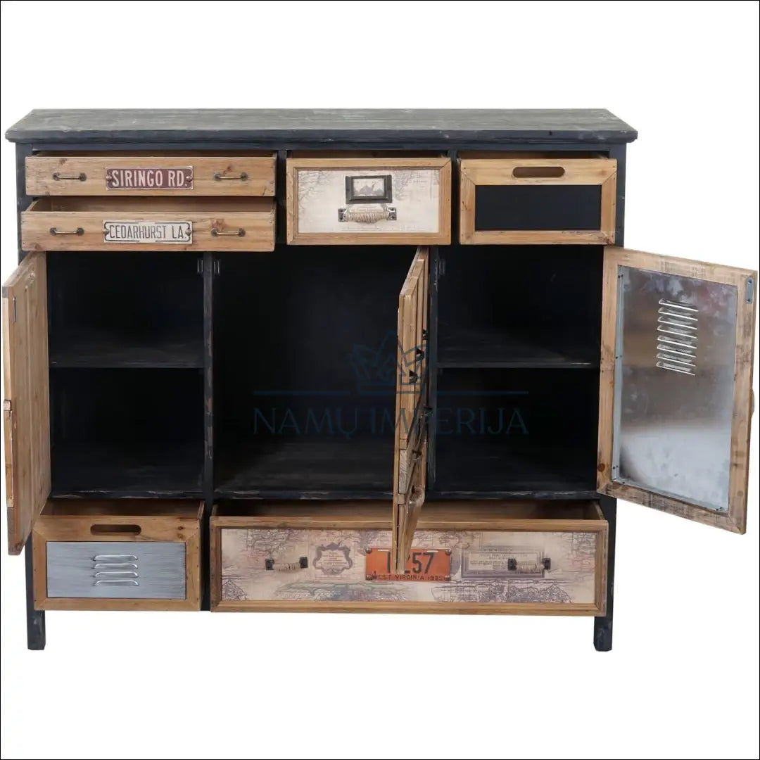 Komoda SI1881 - €390 Save 50% __label:Pristatymas 1-2 d.d., color-juoda, color-marga, color-margas, komodos Virš €200