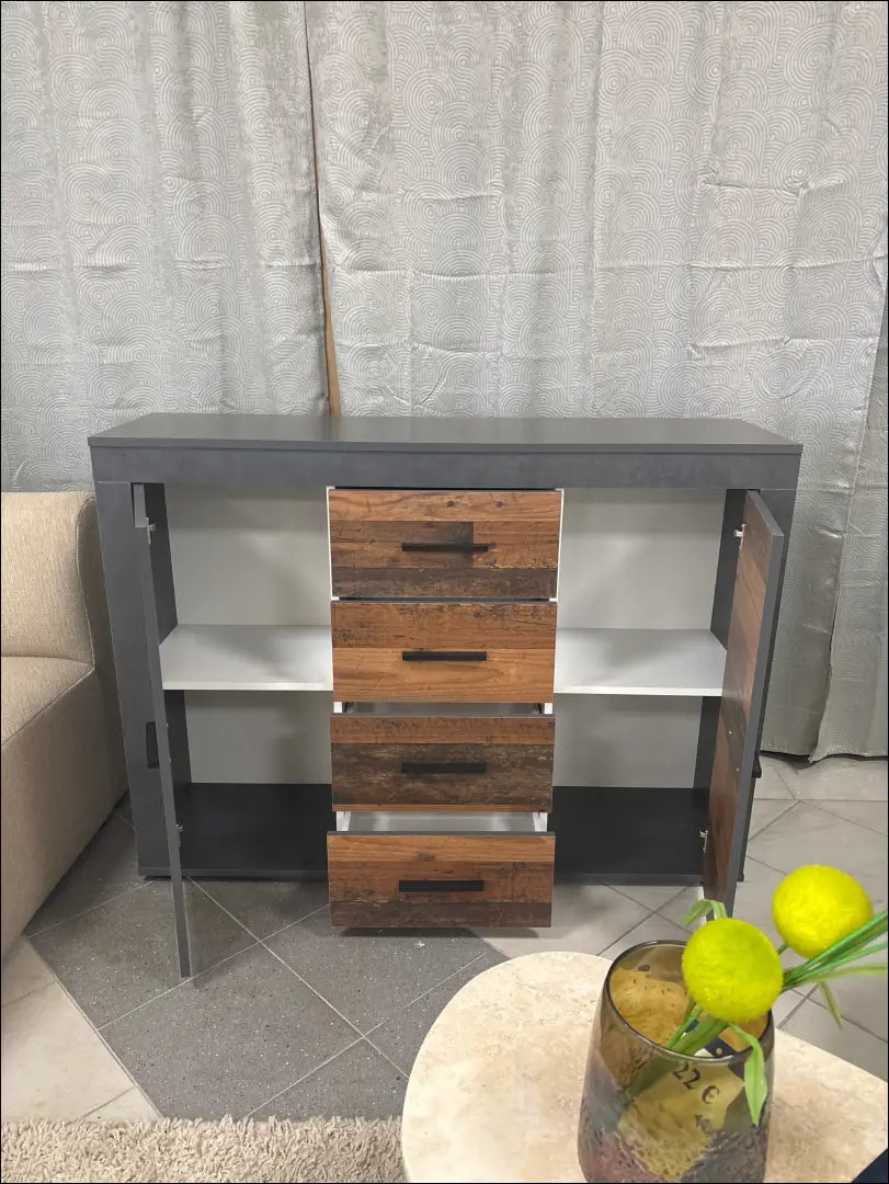 Komoda SI1892 - €160 Save 50% 100-200, __label:Pristatymas 1-2 d.d., color-pilka, color-ruda, komodos €100 to €200