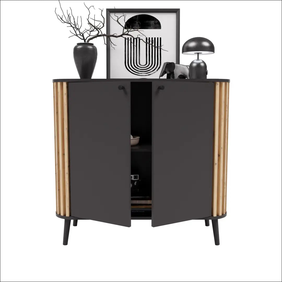 Komoda SI1991 - €145 Save 50% 100-200, __label:Pristatymas 1-2 d.d., color-pilka, color-ruda, komodos €100 to €200