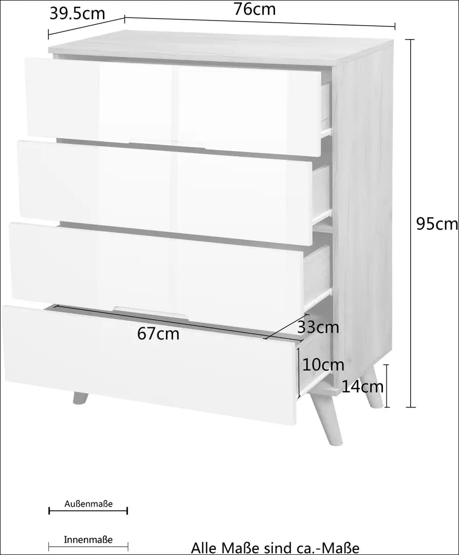 Komoda SI2043 - €92 Save 50% 50-100, __label:Pristatymas 1-2 d.d., color-balta, color-ruda, komodos €50 to €100