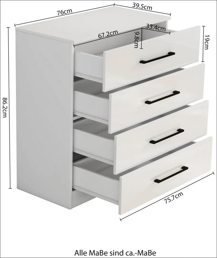 Komoda SI2069 - €84 Save 50% 50-100, __label:Pristatymas 1-2 d.d., biuro-baldai, color-balta, komodos €50 to €100