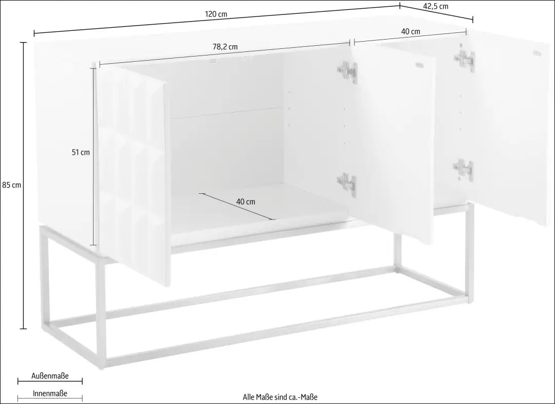 Komoda SI2083 - €115 Save 65% 100-200, __label:Pristatymas 1-2 d.d., color-auksine, color-balta, material-mdf €100